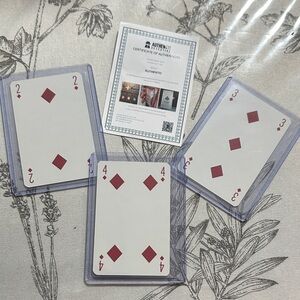 3pcs LV playing cards With COA